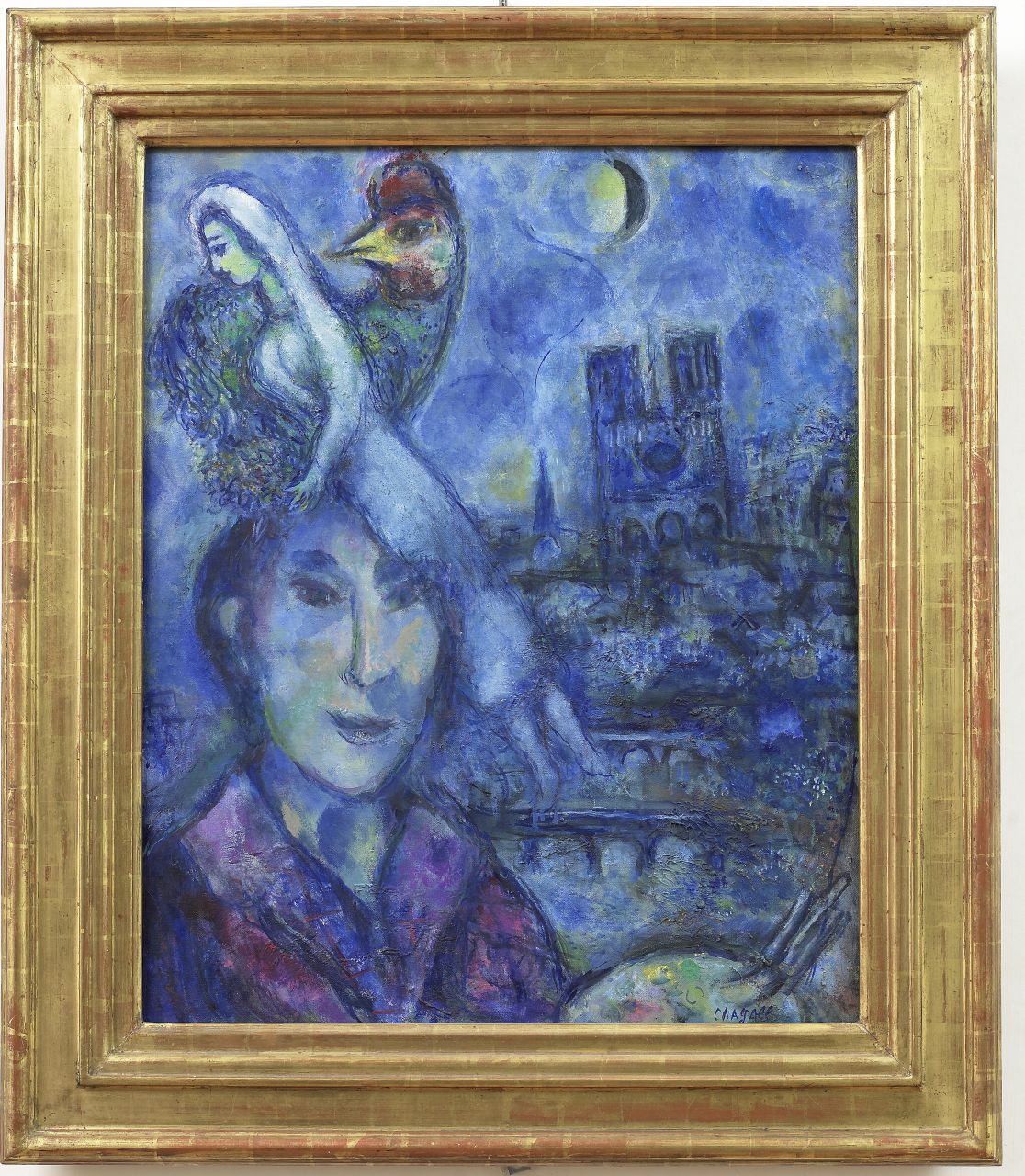 autoritratto di Marc Chagall (dipinto) di Chagall Marc (sec. XX)