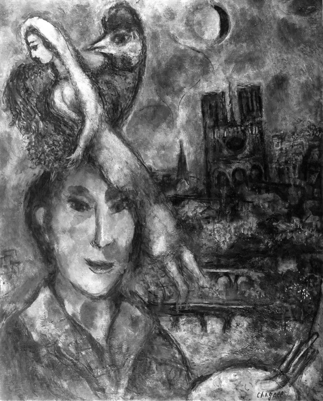 autoritratto di Marc Chagall (dipinto) di Chagall Marc (sec. XX) <br>Condizioni d'uso: <a class='link-esterno' href='https://docs.italia.it/italia/icdp/icdp-pnd-circolazione-riuso-docs/it/v1.0-giugno-2022/testo-etichetta-BCS.html' target='_bcs'>Beni Culturali Standard (BCS)</a>