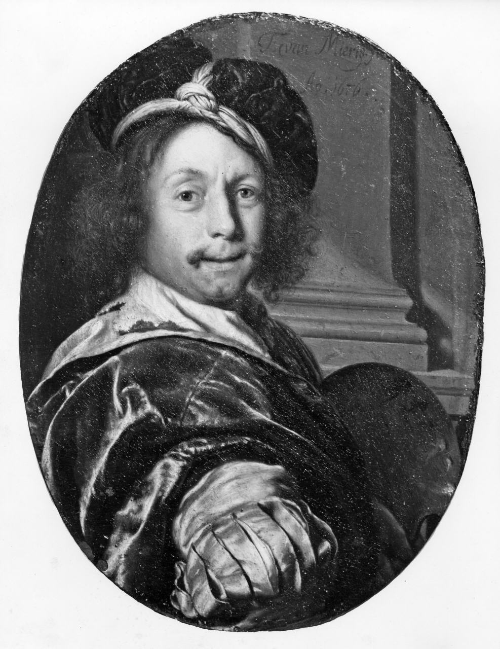 autoritratto di Frans van Mieris (dipinto) di Van Mieris Franz (attribuito) (sec. XVII)