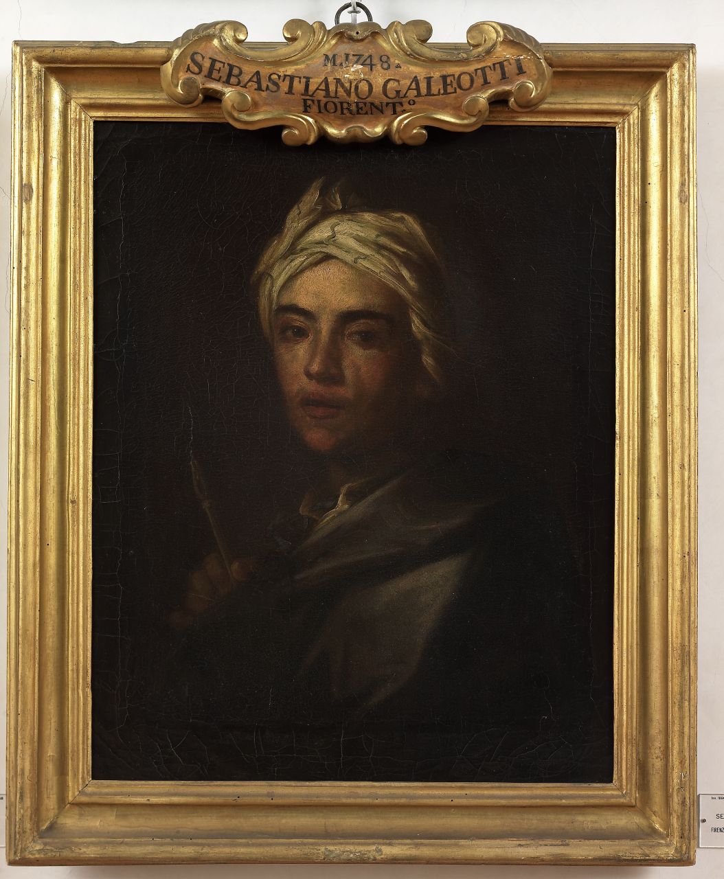 autoritratto (dipinto) di Galeotti Sebastiano (attribuito) (sec. XVIII)