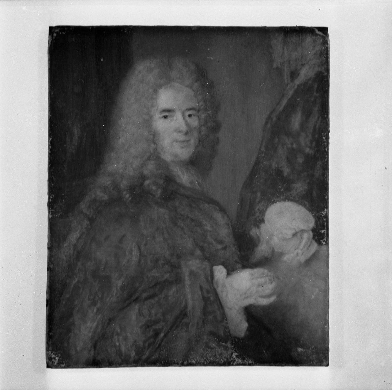 autoritratto (dipinto) di Arlaud Jacques-Antoine (attribuito) (sec. XVIII)