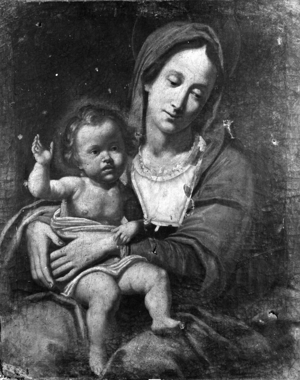 Madonna con Bambino (dipinto) di Chimenti Jacopo detto Empoli (cerchia) (sec. XVII)