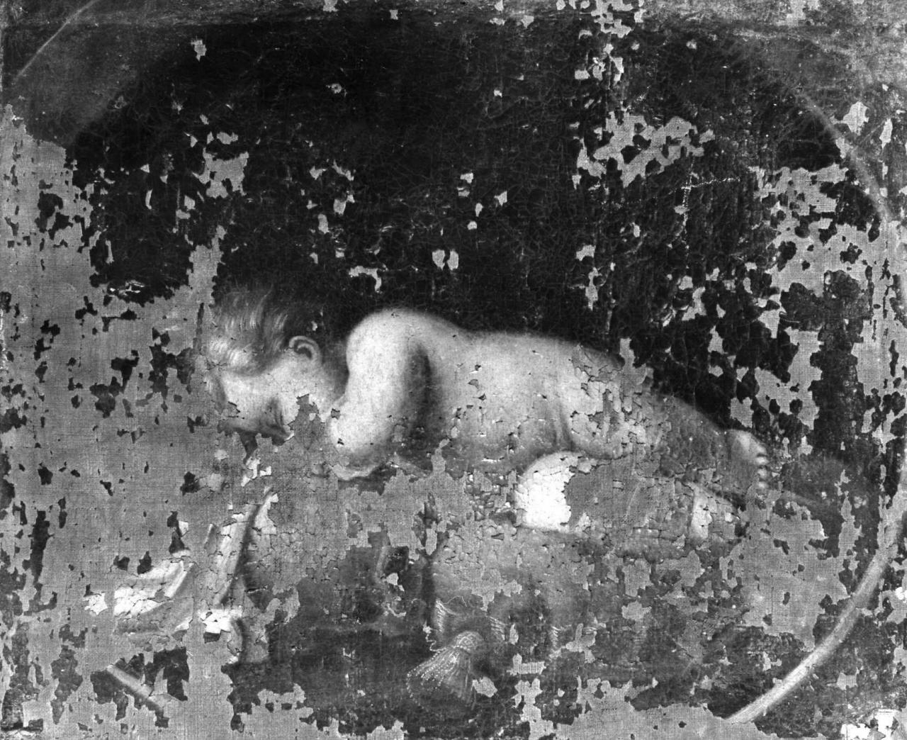 Gesù Bambino dormiente (dipinto) - ambito toscano (sec. XVII)