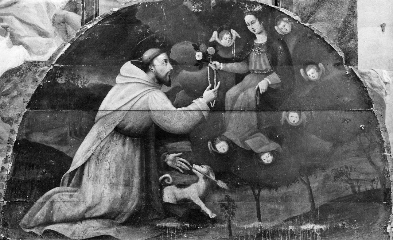 Madonna e San Domenico (dipinto) - ambito toscano (sec. XVII)