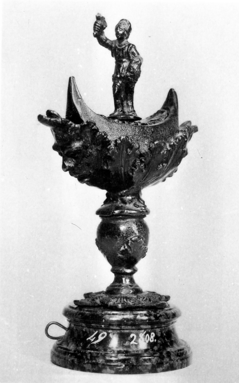 lucerna - manifattura italiana (seconda metà sec. XVI)