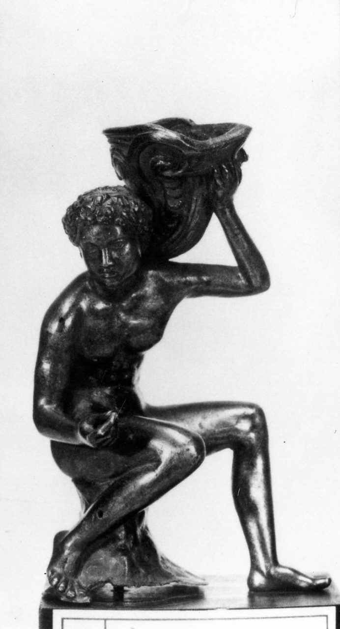 figura maschile (lucerna) - manifattura padovana (sec. XVI)