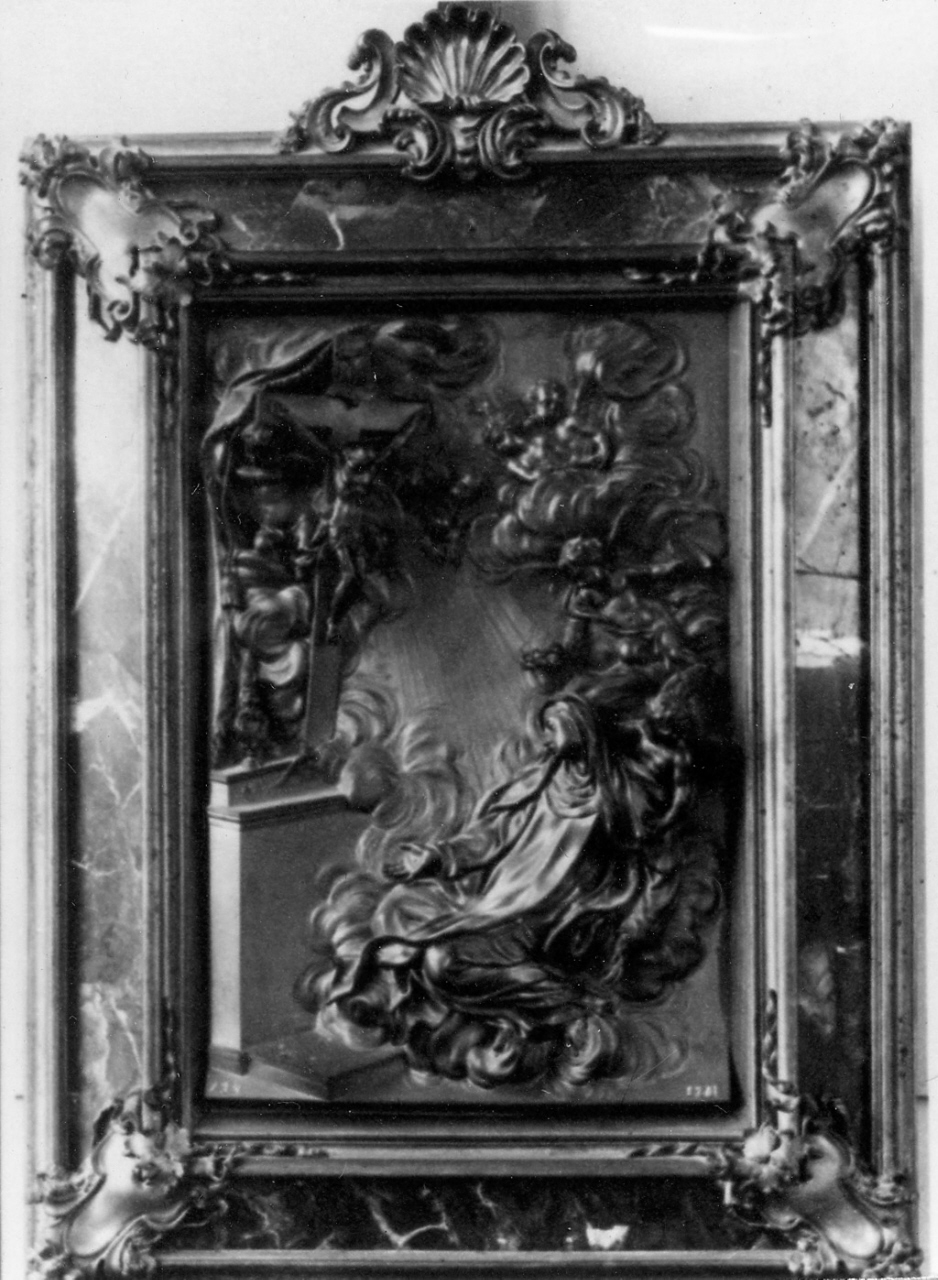 Santa Veronica (rilievo) di Soldani Benzi Massimiliano (sec. XVII)