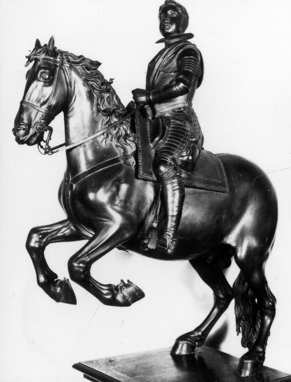 Luigi XIII re di Francia a cavallo (statuetta) di Tacca Pietro (sec. XVII)