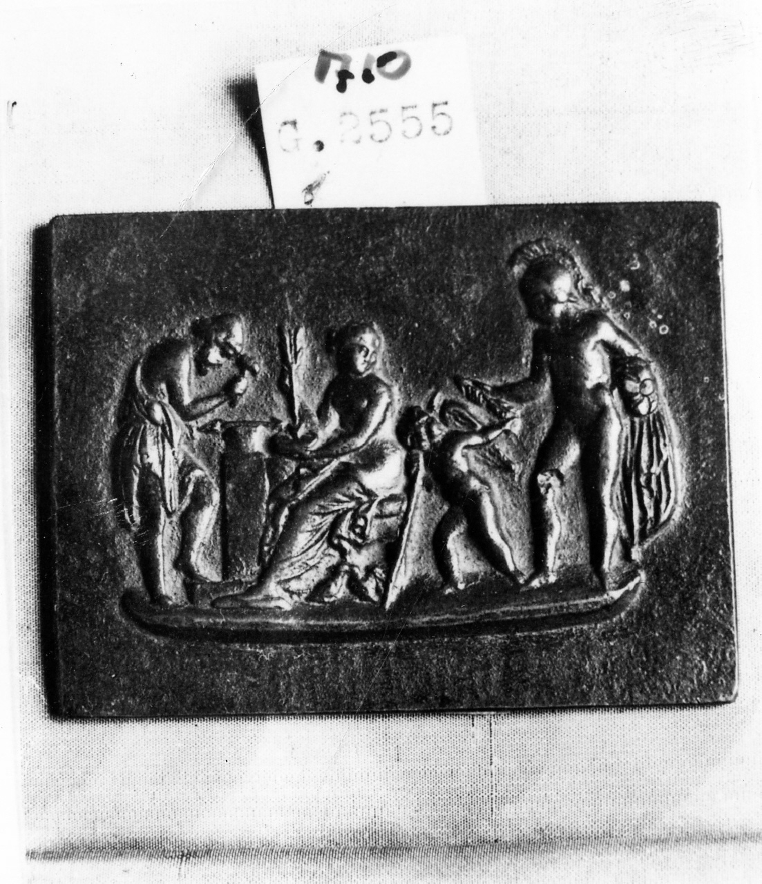 Venere Vulcano e Marte (placchetta) - manifattura italiana (secc. XV/ XVI)