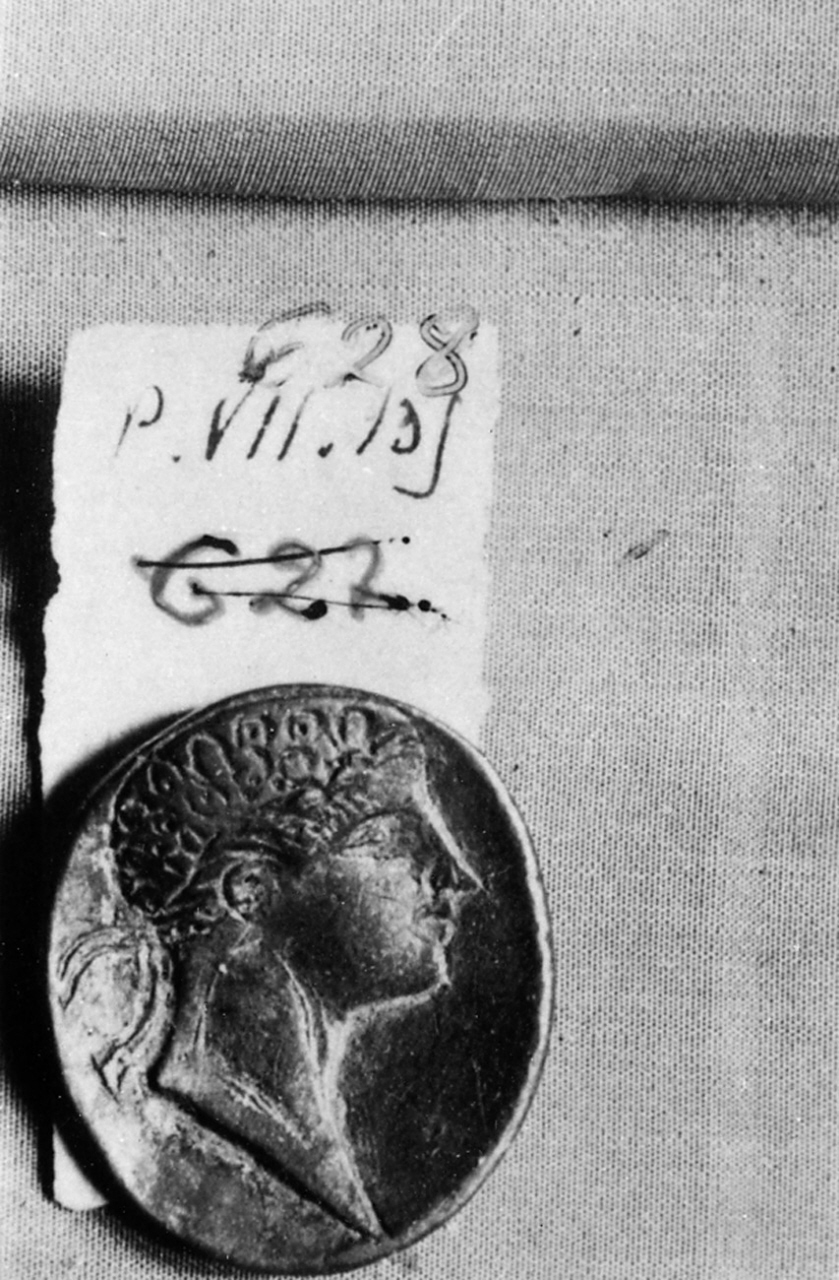 busto di uomo (placchetta) - manifattura italiana (sec. XV)