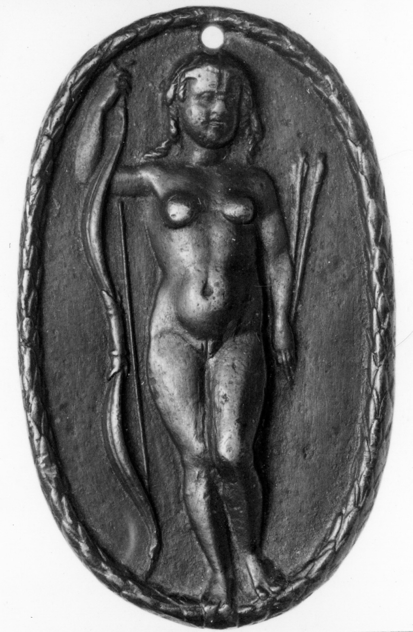 Amazzone (placchetta) - ambito padano (ultimo quarto sec. XV)