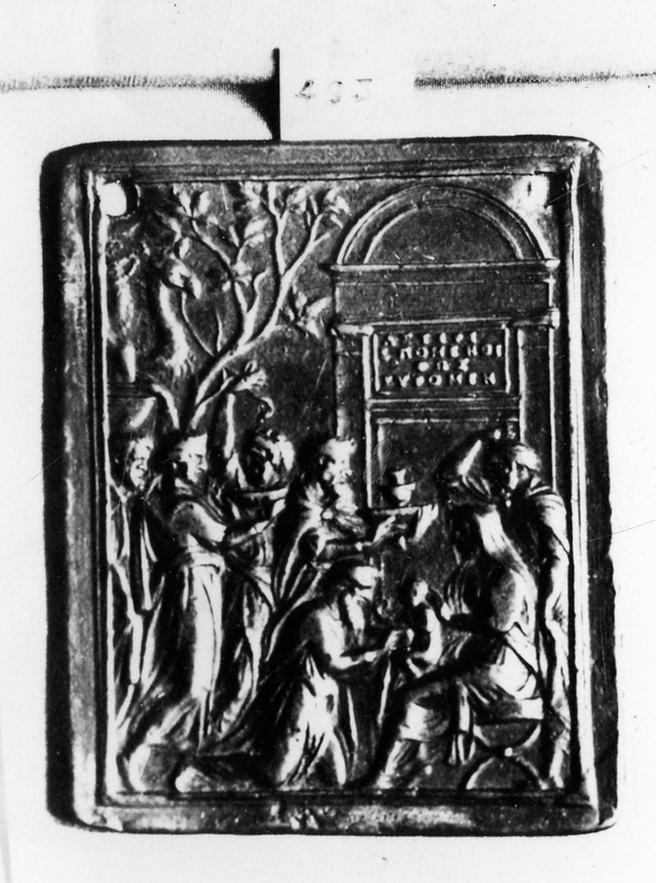 adorazione dei Re Magi (placchetta) di Belli Valerio detto Valerio Vicentino (fine/inizio secc. XV/ XVI)