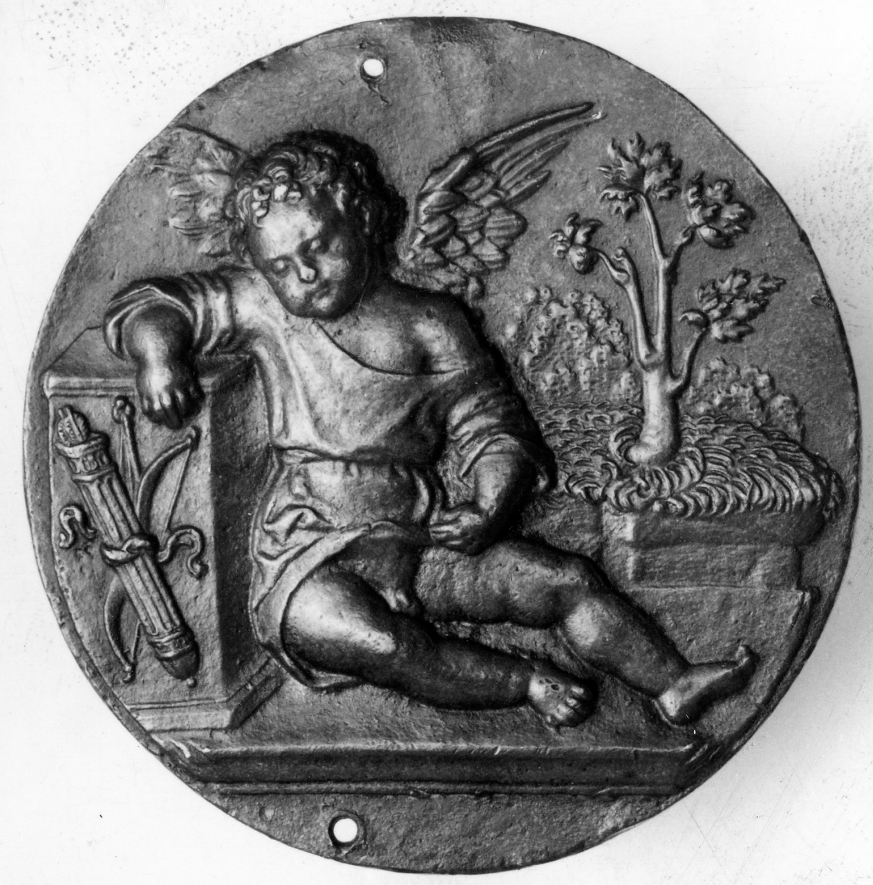 Apollo e il serpente Pitone (placchetta) - manifattura Italia settentrionale (prima metà sec. XVI)