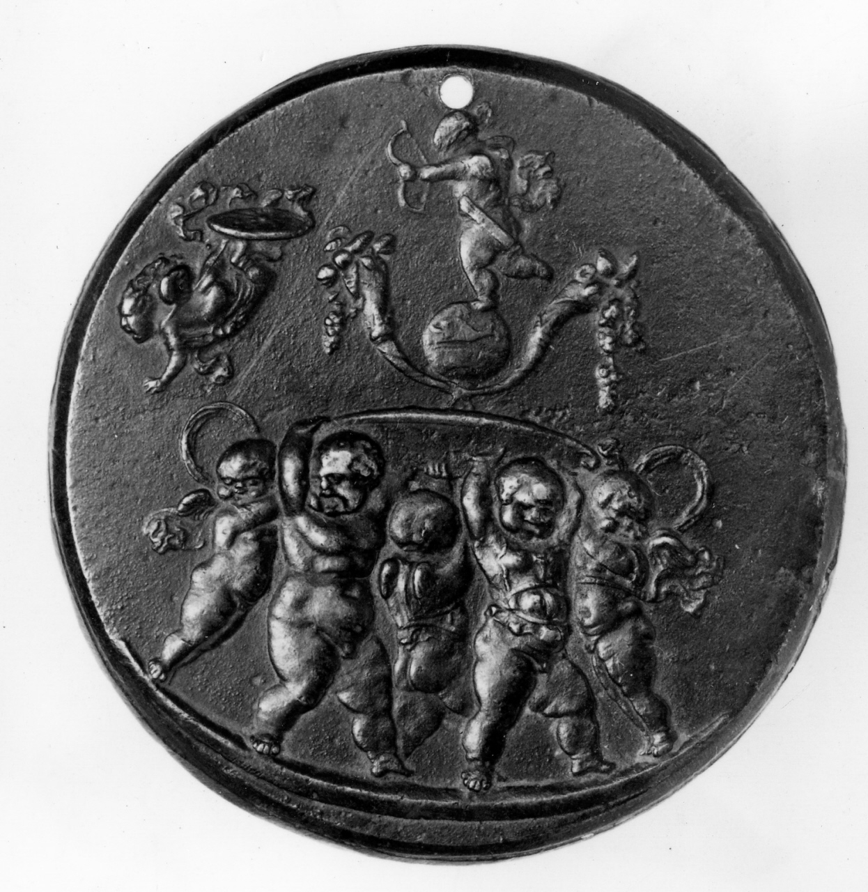 Trionfo di Cupido (placchetta) - manifattura veneziana (fine/inizio secc. XV/ XVI)