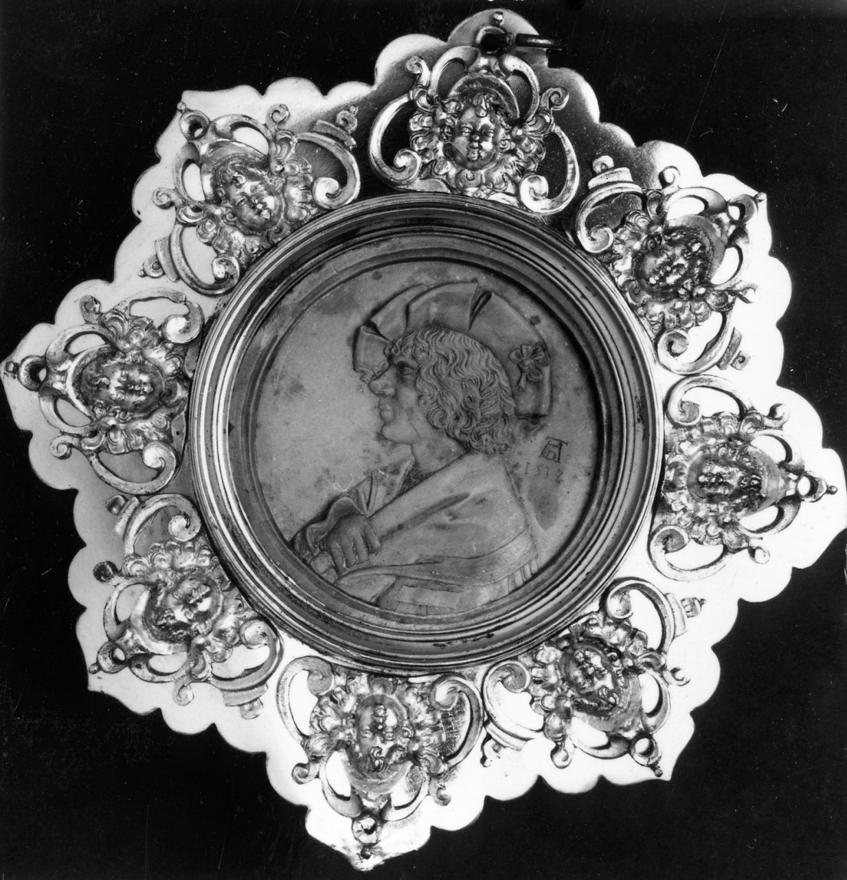 ritratto di Albrecht Durer (placchetta) - manifattura tedesca (sec. XVI)