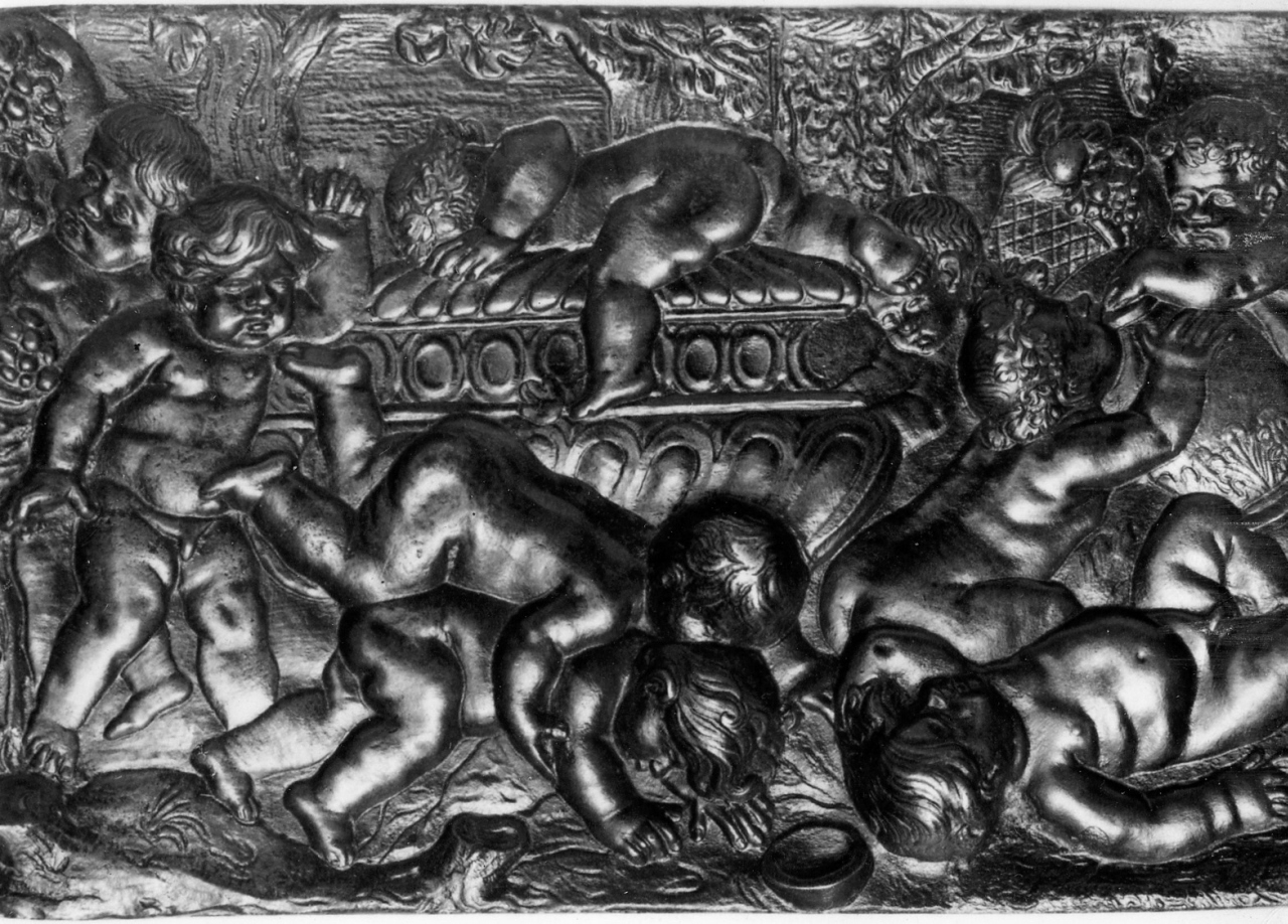 putti (placchetta) - manifattura italiana (prima metà sec. XVI)