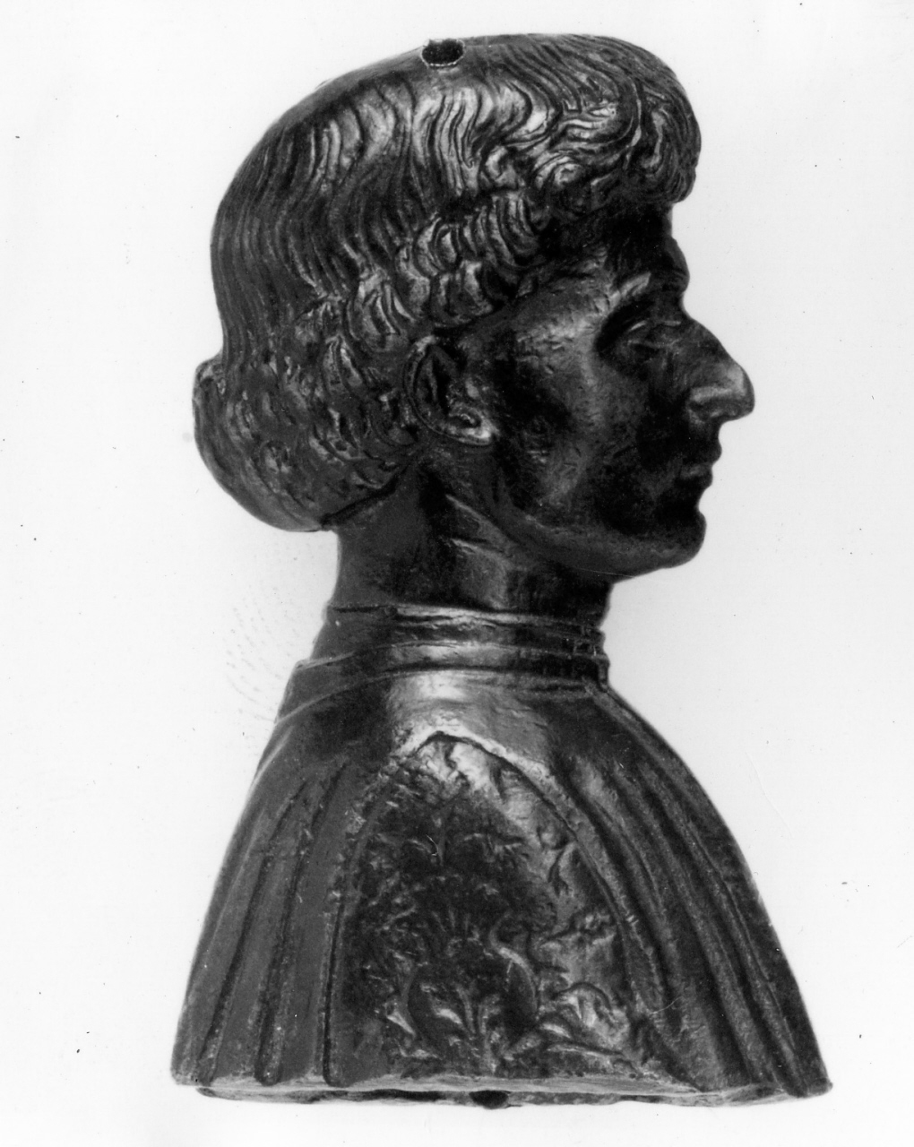 busto maschile (placchetta) - manifattura veneziana (?) (seconda metà sec. XV)