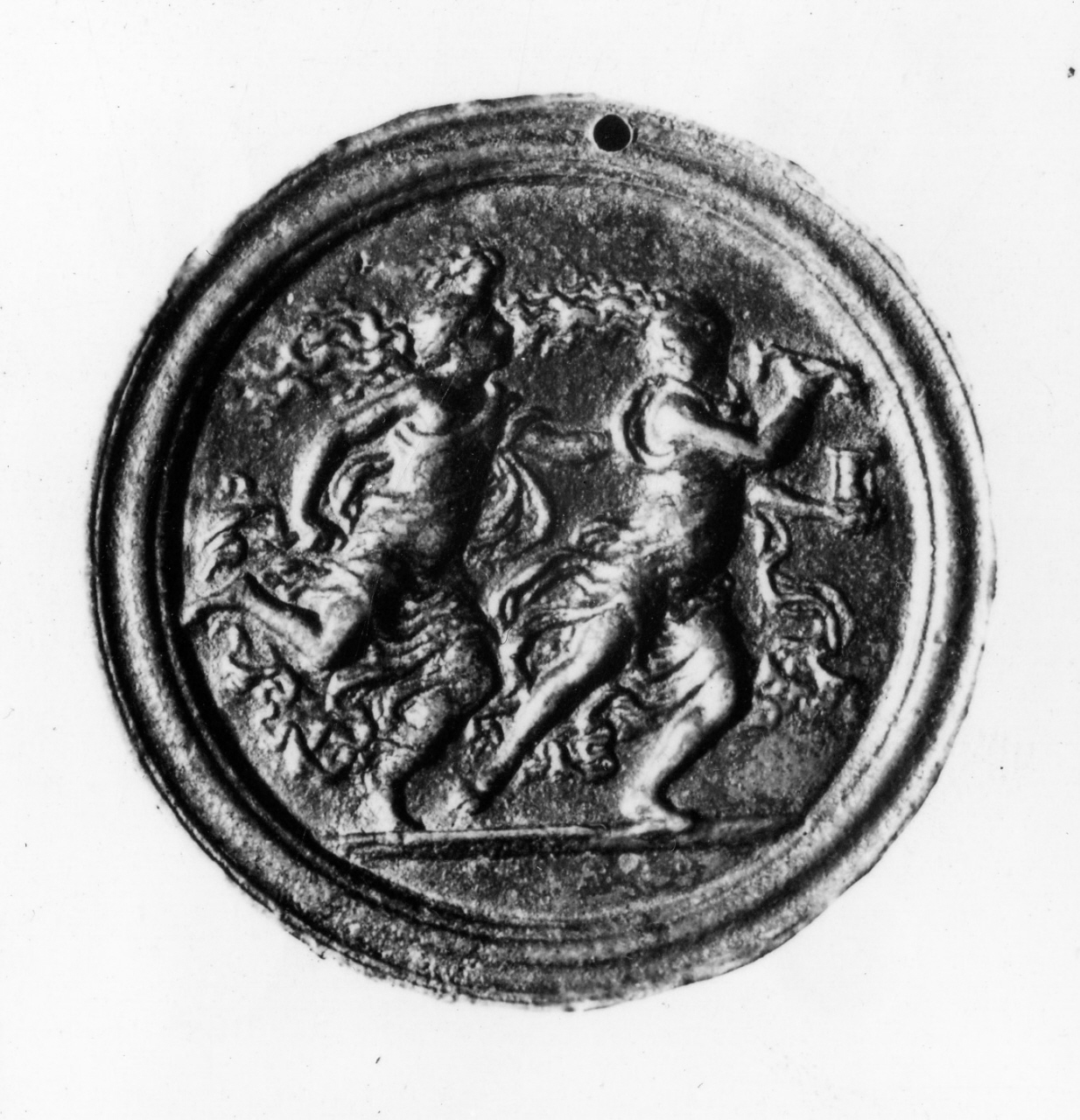 allegoria della fugacità del Tempo (placchetta) di Mondella Galeazzo detto Moderno (fine/inizio secc. XV/ XVI)