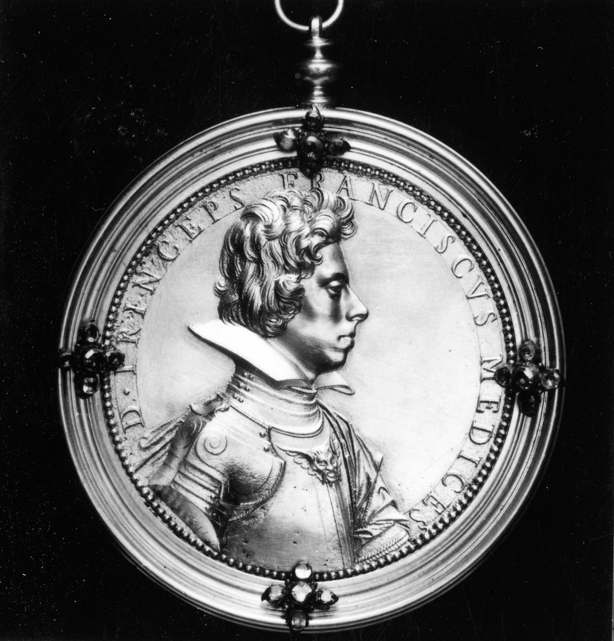 ritratto di Francesco de' Medici (placchetta) - manifattura toscana (sec. XVII)