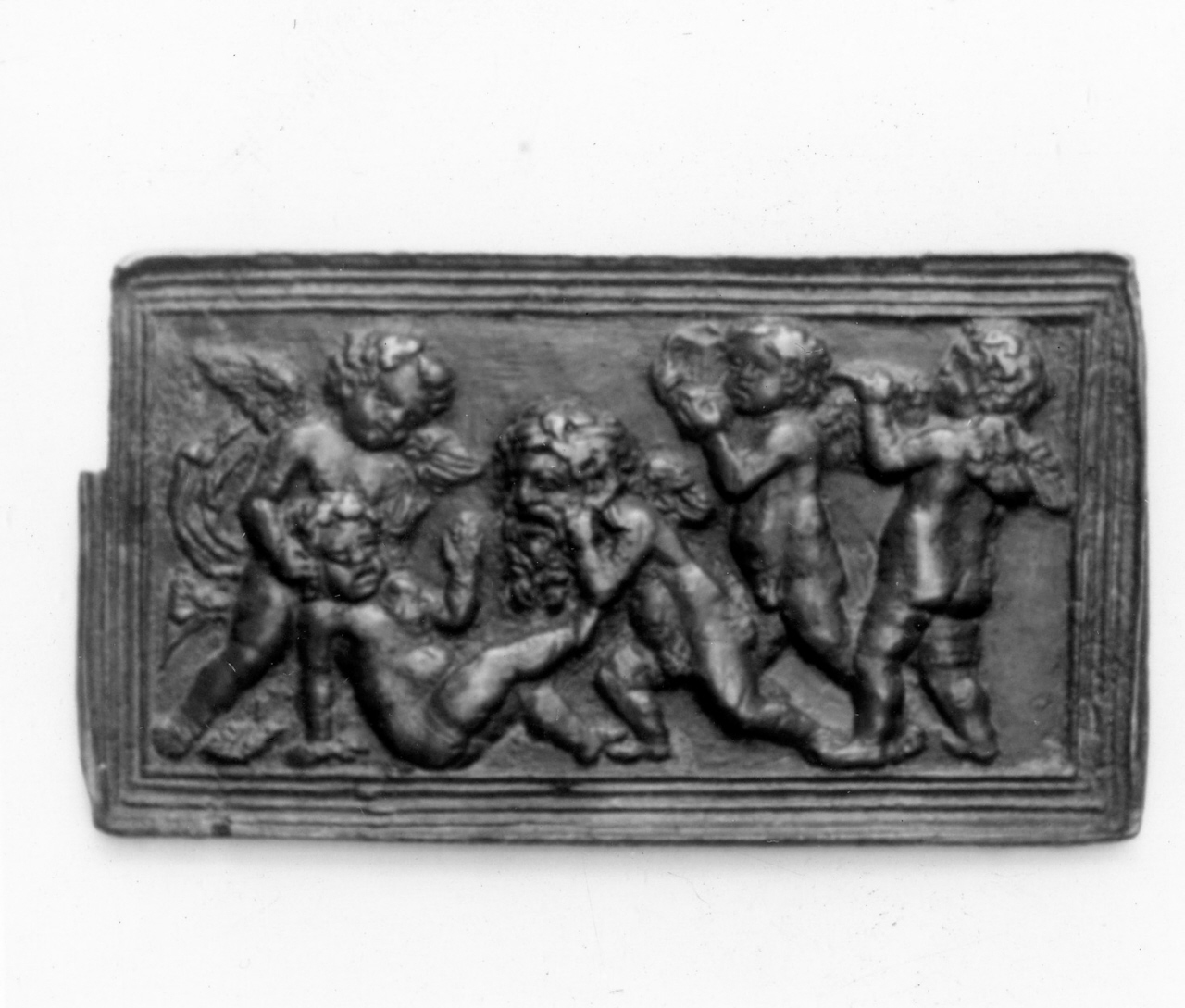 amorini che giocano (placchetta) - manifattura Italia settentrionale (ultimo quarto sec. XV)