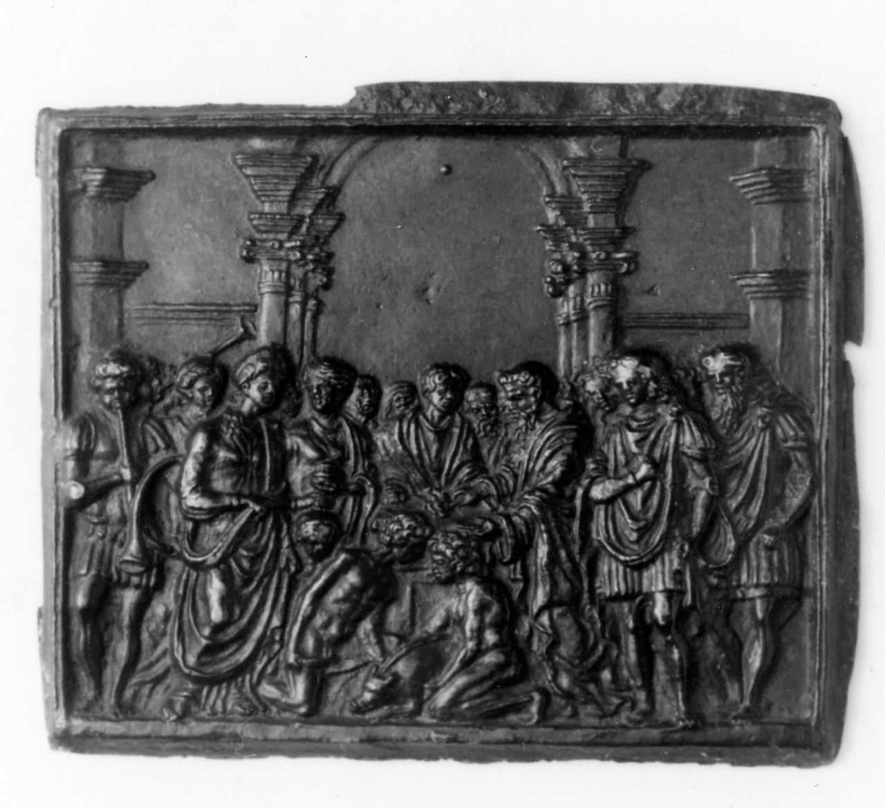 scena di sacrificio (placchetta) di Briosco Andrea (fine/inizio secc. XV/ XVI)