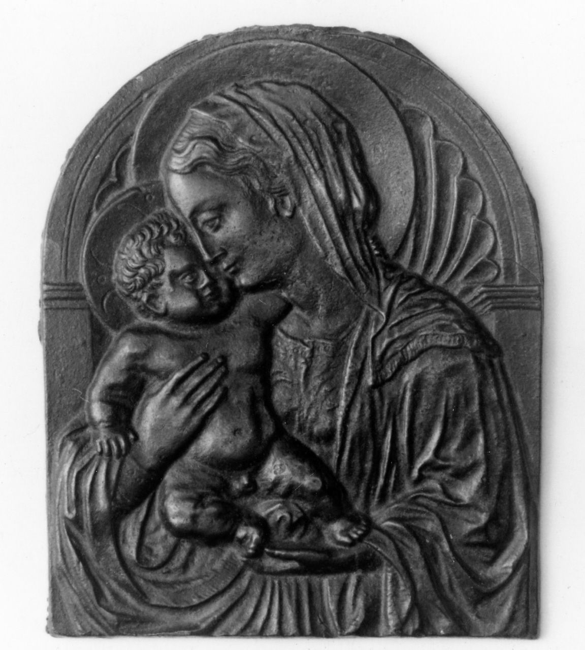 Madonna con Bambino (placchetta) di Bardi Donato detto Donatello (scuola) (sec. XV)