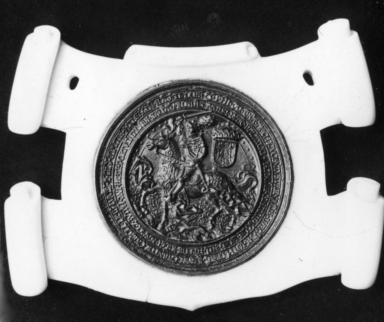 ritratto di Filippo arciduca d'Austria e duca di Borgogna (placchetta) - manifattura tedesca (sec. XV)