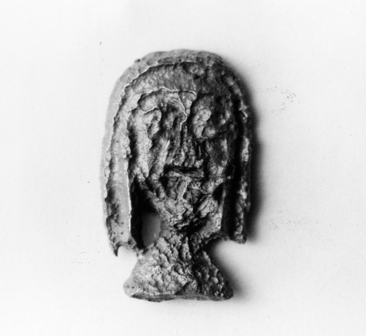 testa d'uomo (rilievo) - manifattura italiana (?) (sec. XIII)