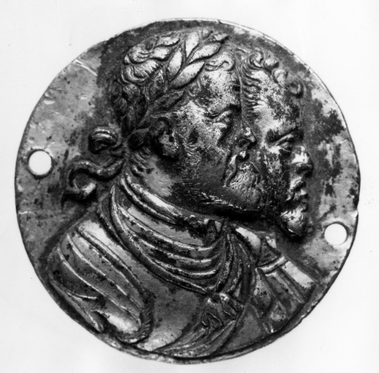 due imperatori (placchetta) - manifattura italiana (sec. XVI)