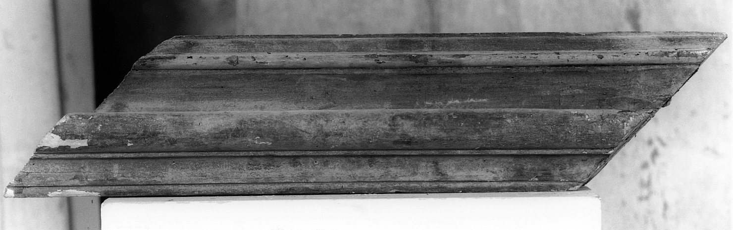 cornice, frammento - manifattura toscana (fine/ inizio secc. XIX/ XX)