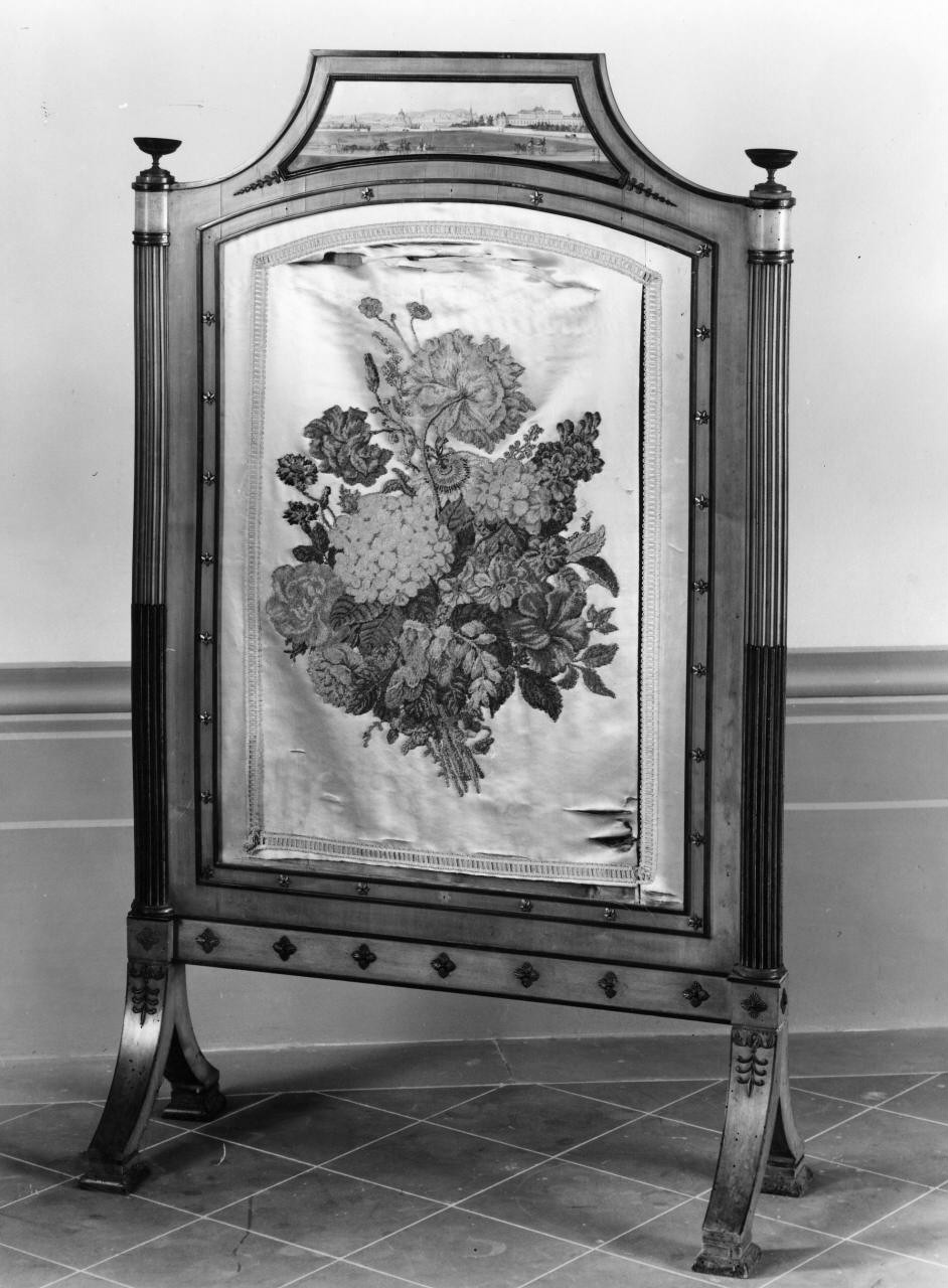 veduta di Vienna (parafuoco) di Wigand Joseph - manifattura viennese (sec. XIX)