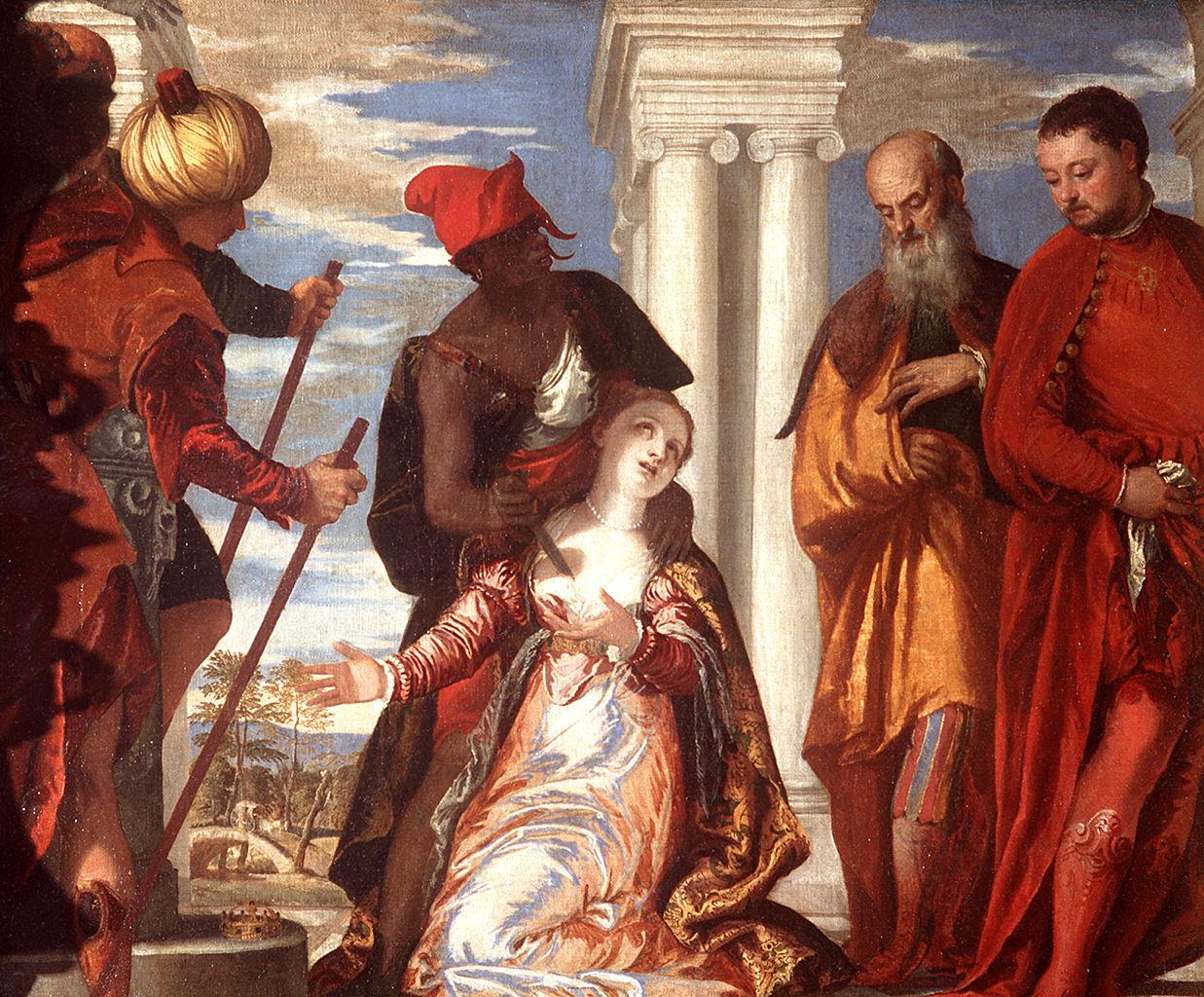 martirio di Santa Giustina (dipinto) di Caliari Paolo detto Paolo Veronese (sec. XVI)
