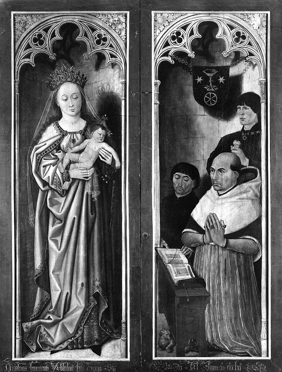 Madonna con Bambino (scomparto di trittico) di Froment Nicolas (sec. XV)