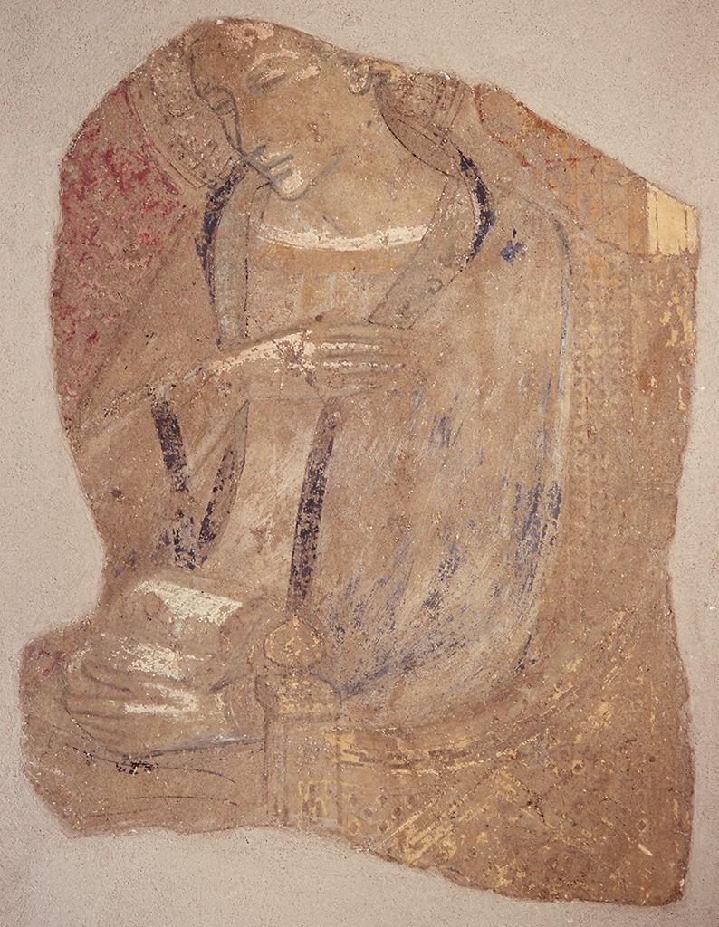 Madonna annunciata (dipinto, frammento) di Spinelli Parri (sec. XV)
