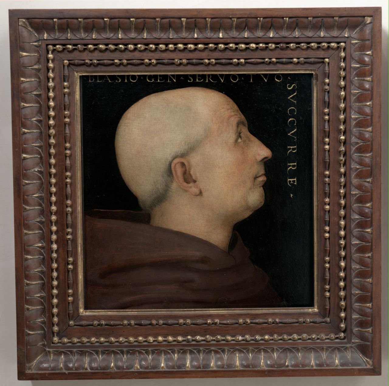 ritratto del monaco Biagio Milanesi (scomparto di predella) di Vannucci Pietro detto Perugino (sec. XVI)