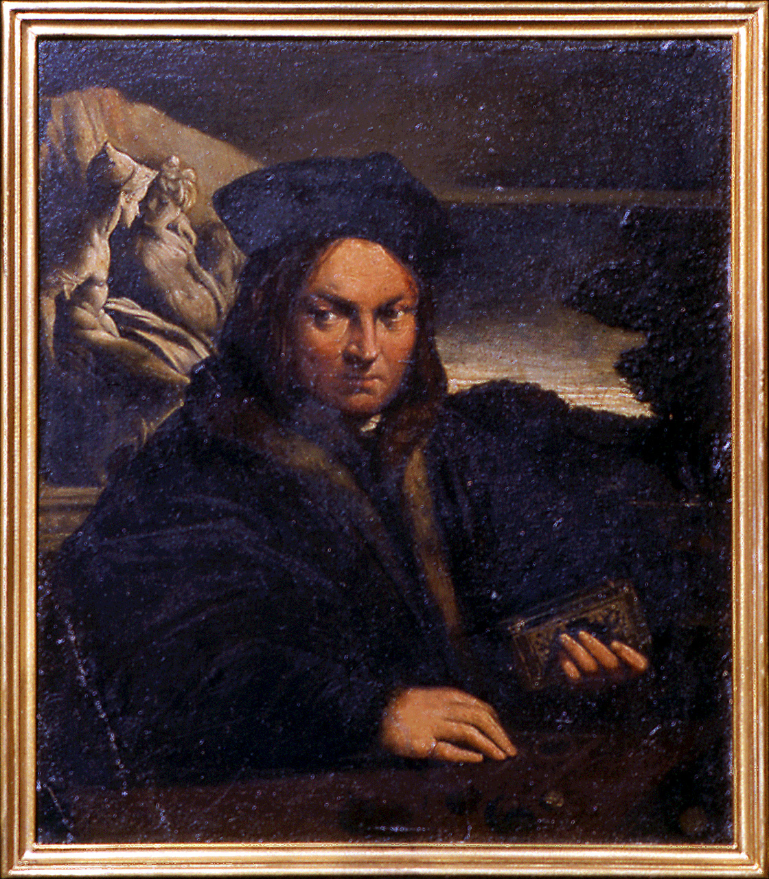 ritratto di ecclesiastico (dipinto) - ambito bolognese (?) (secc. XVI/ XVII)
