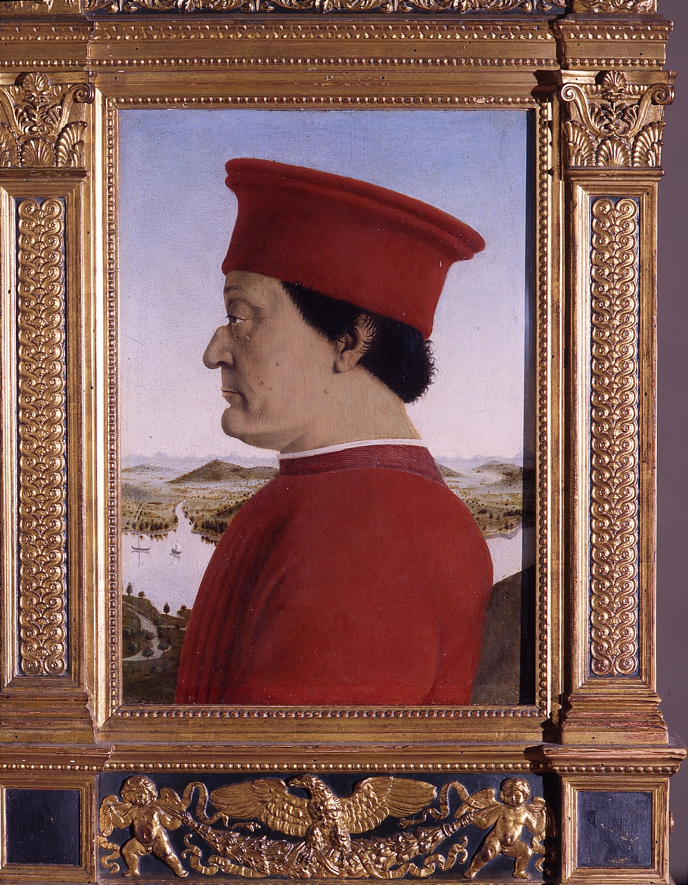 ritratto di Federico da Montefeltro (dipinto) di Piero della Francesca (sec. XV)
