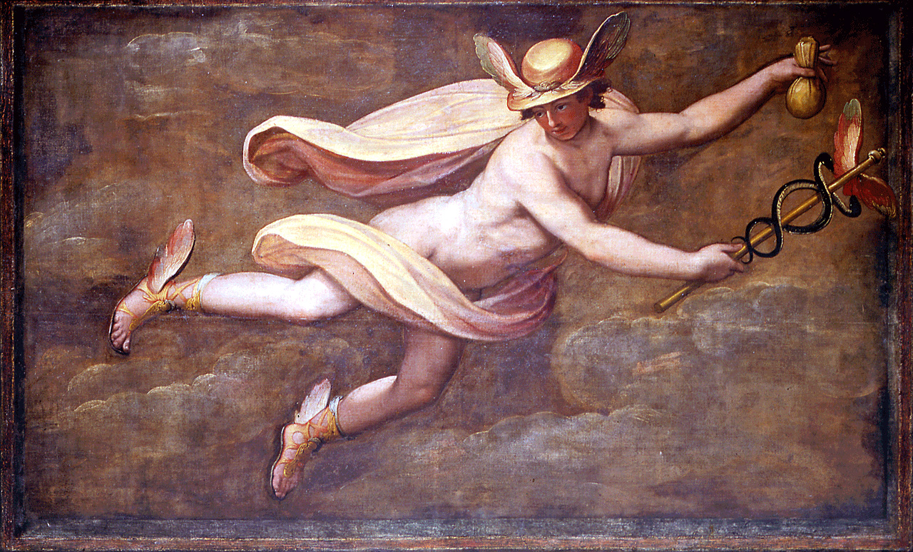 Mercurio (dipinto) di Zucchi Jacopo, Buti Lodovico (sec. XVI, sec. XVI)