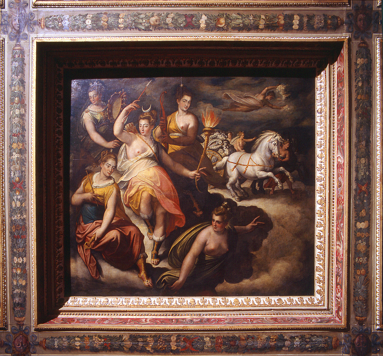 Diana e le ninfe (dipinto) di Zucchi Jacopo (sec. XVI)