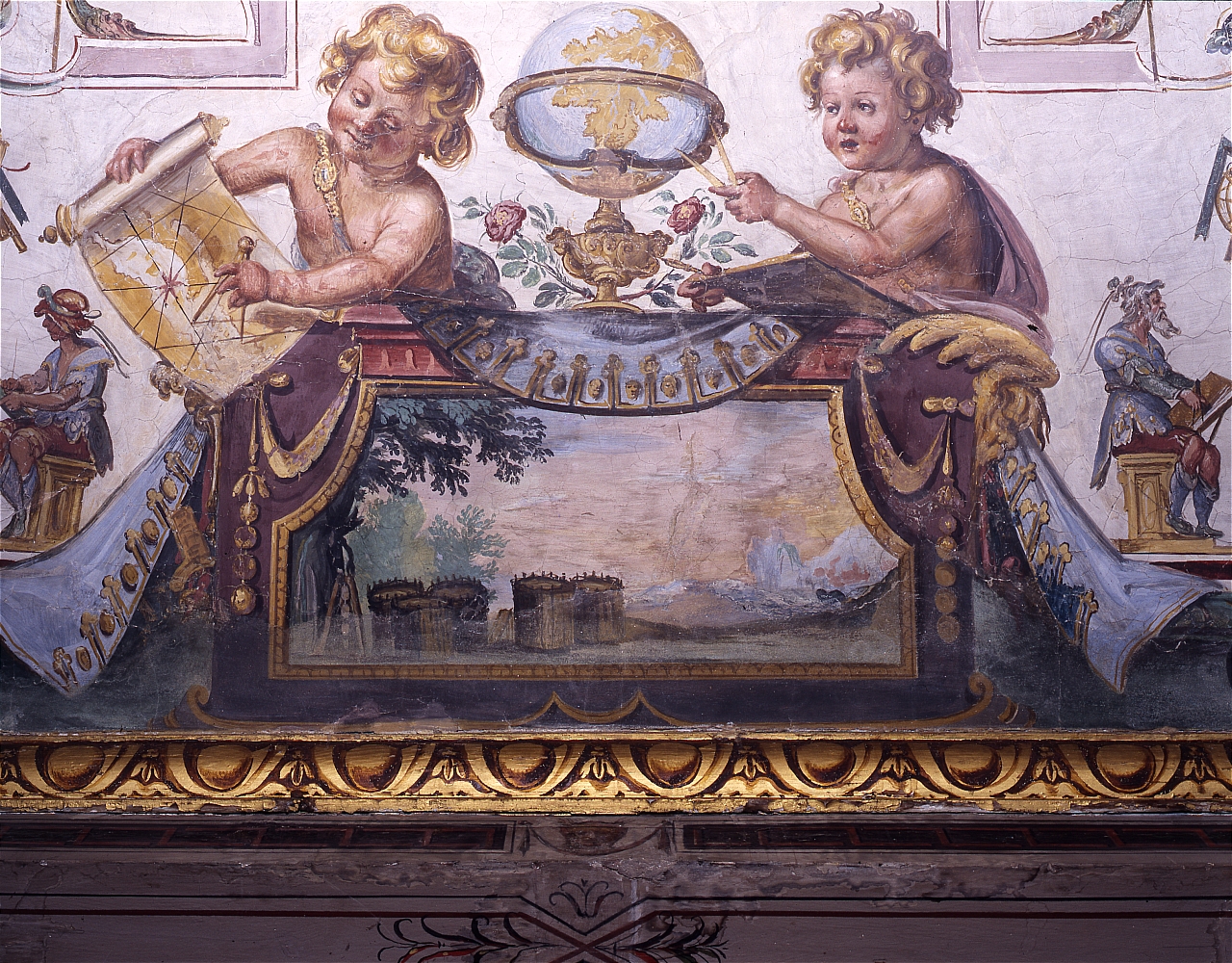 paesaggio (dipinto) di Parigi Giulio (sec. XVI)