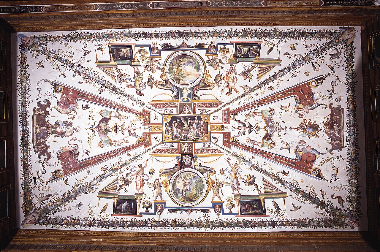 motivo decorativo a grottesche (dipinto) di Tempesta Antonio (attribuito) (sec. XVI)