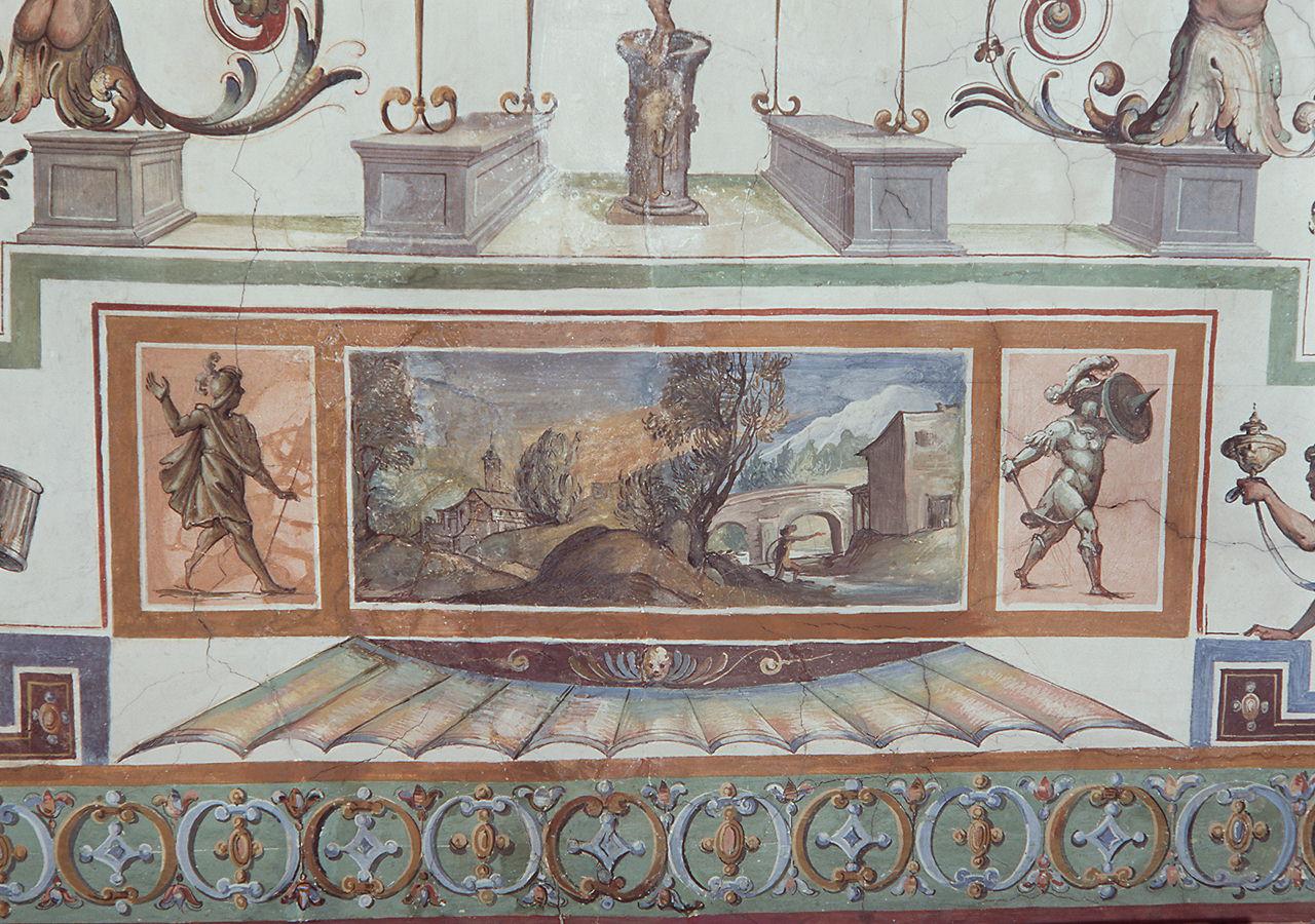 paesaggio (dipinto) di Allori Alessandro (bottega) (sec. XVI)