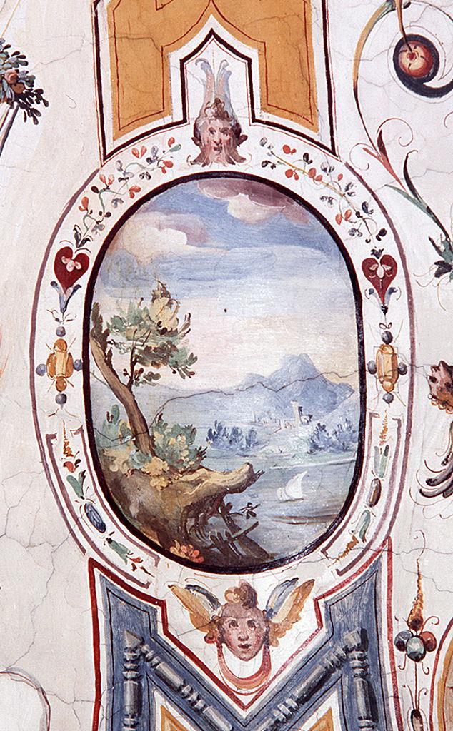 paesaggio (dipinto) di Allori Alessandro (bottega) (sec. XVI)