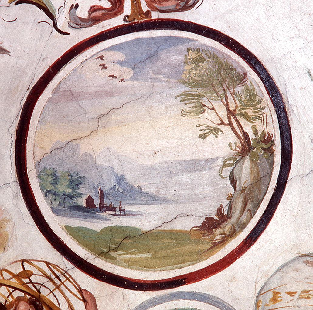 paesaggio (dipinto) di Allori Alessandro (bottega) (sec. XVI)