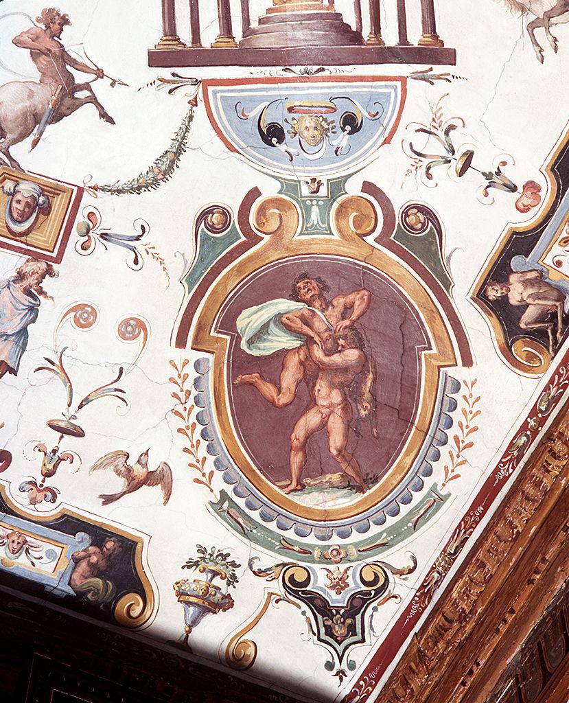 Ercole e Caco (dipinto) di Allori Alessandro (bottega) (sec. XVI)