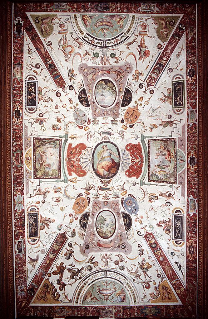 motivi decorativi a grottesche (dipinto) di Allori Alessandro (bottega) (sec. XVI)