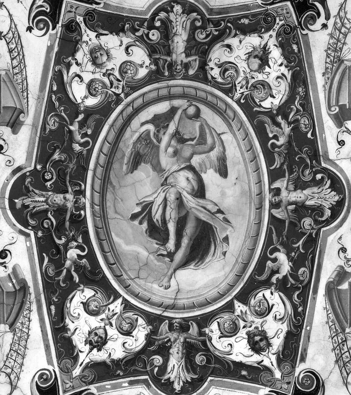 motivo decorativo a grottesche (dipinto) di Tempesta Antonio (attribuito) (sec. XVI)