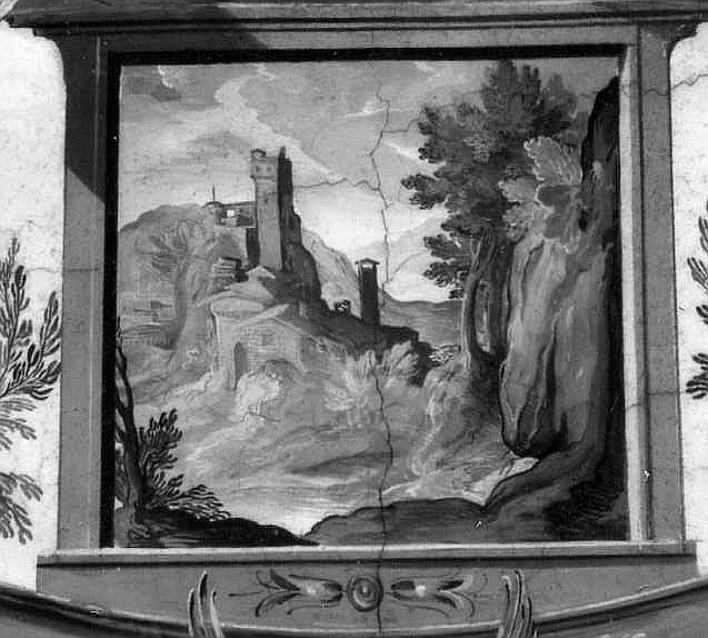 paesaggio (dipinto) di Tempesta Antonio (attribuito) (sec. XVI)
