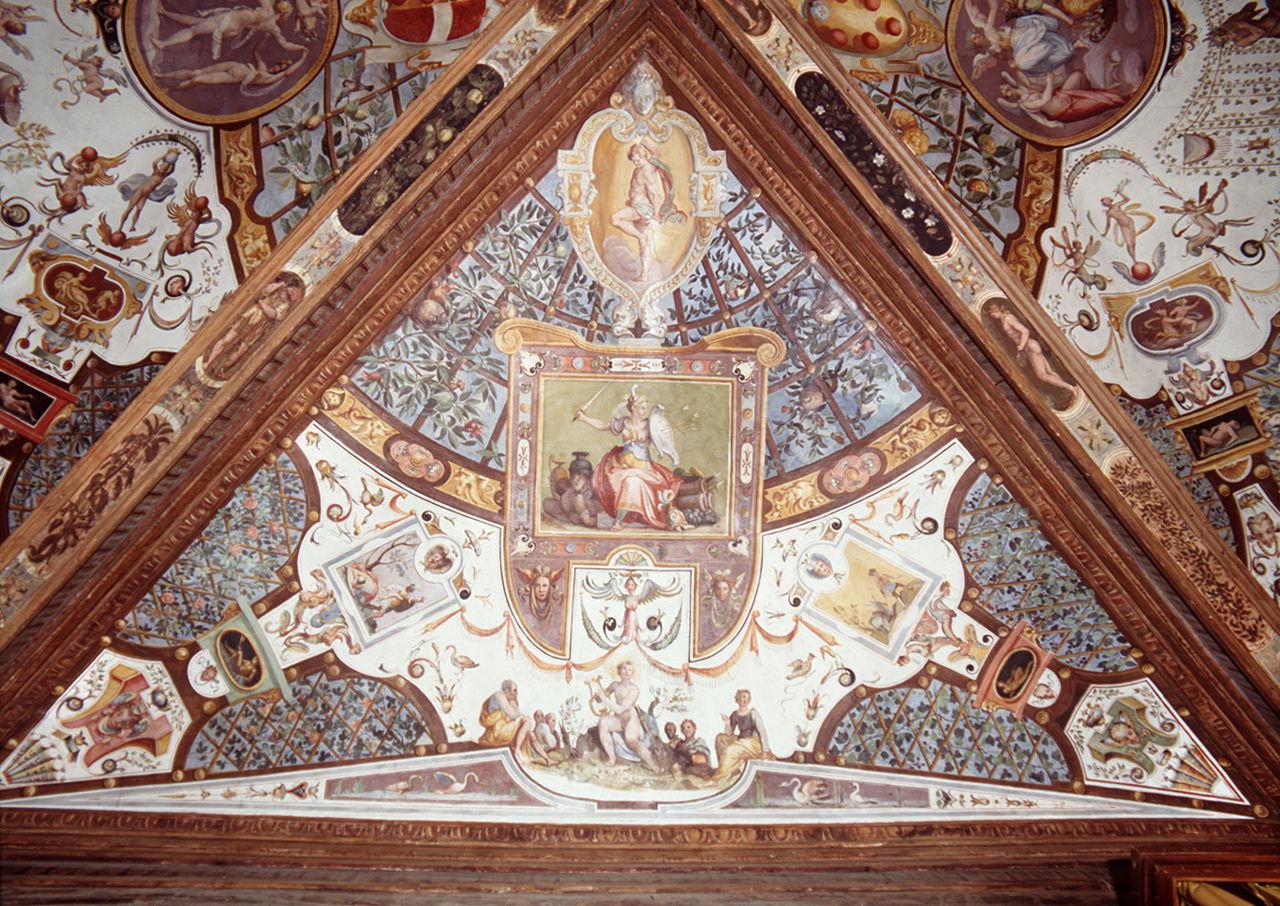 motivo decorativo a grottesche (dipinto) di Allori Alessandro (bottega) (sec. XVI)