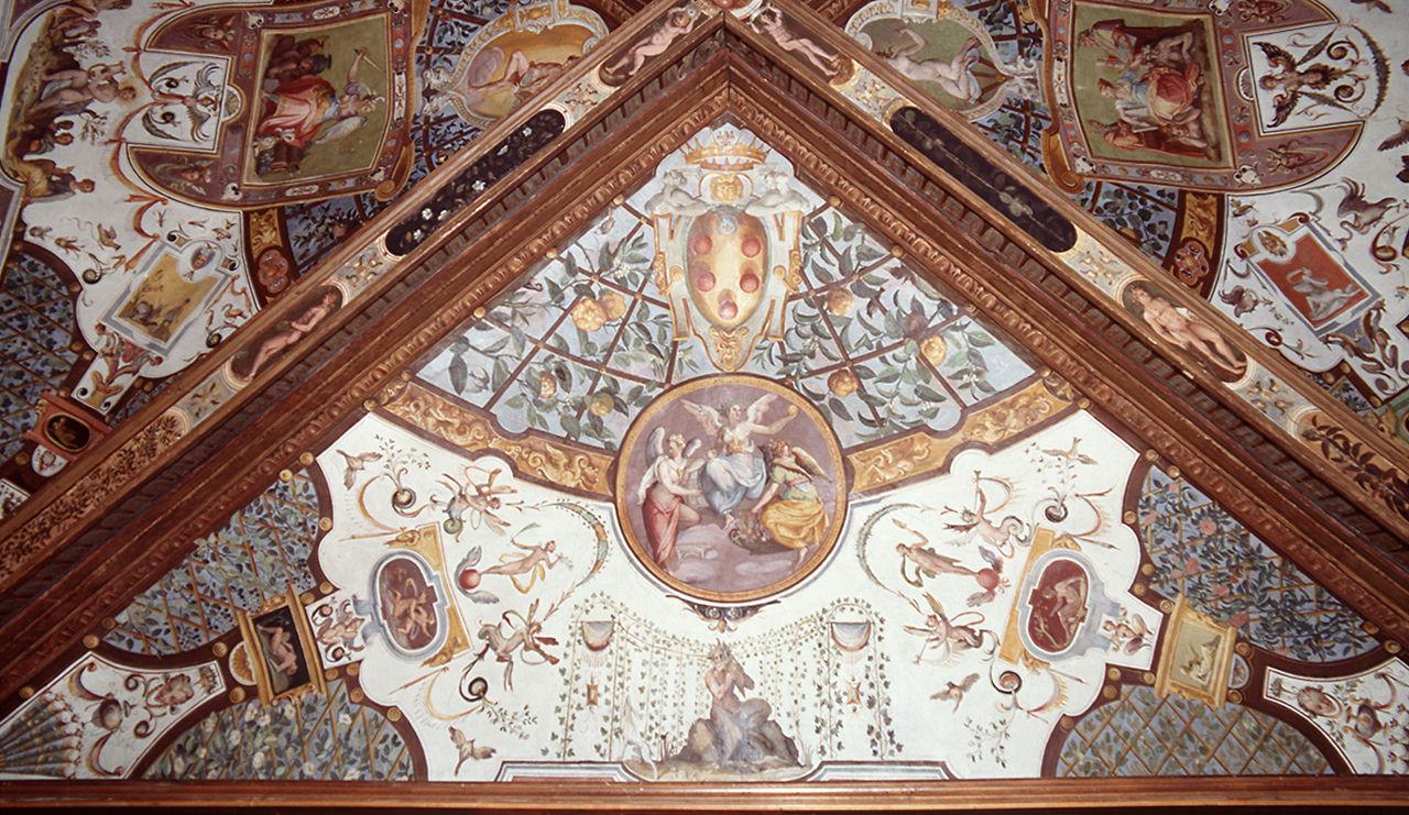 motivo decorativo a grottesche (dipinto) di Allori Alessandro (bottega) (sec. XVI)